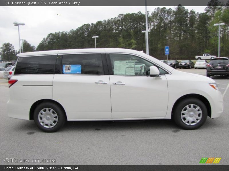 Pearl White / Gray 2011 Nissan Quest 3.5 S