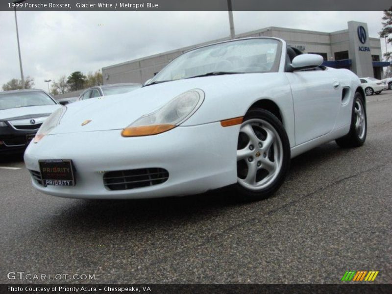 Glacier White / Metropol Blue 1999 Porsche Boxster