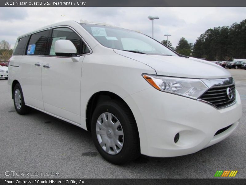 Pearl White / Gray 2011 Nissan Quest 3.5 S