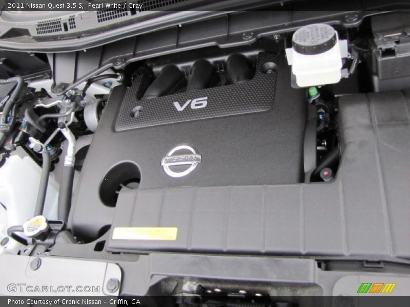 Pearl White / Gray 2011 Nissan Quest 3.5 S