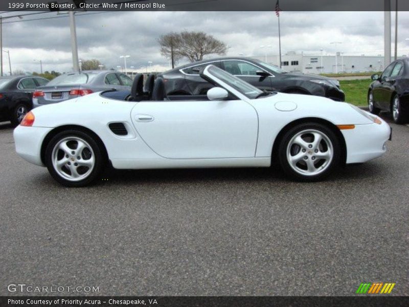 Glacier White / Metropol Blue 1999 Porsche Boxster