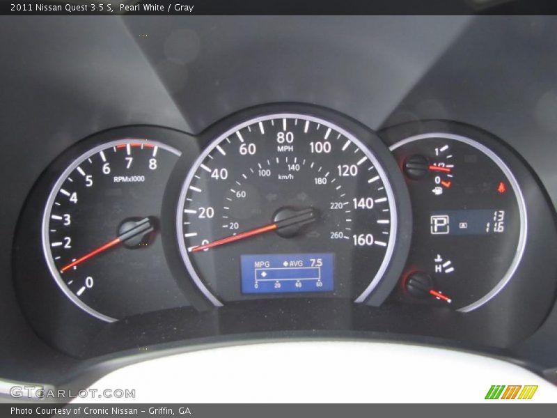 Pearl White / Gray 2011 Nissan Quest 3.5 S