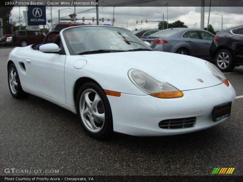 Glacier White / Metropol Blue 1999 Porsche Boxster
