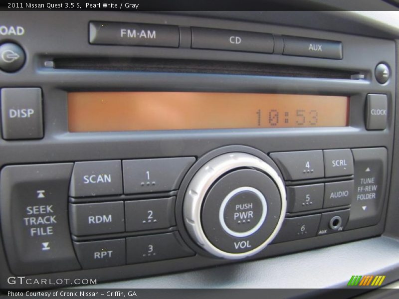 Pearl White / Gray 2011 Nissan Quest 3.5 S