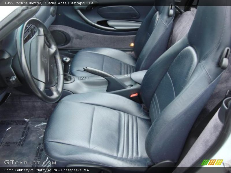 Glacier White / Metropol Blue 1999 Porsche Boxster