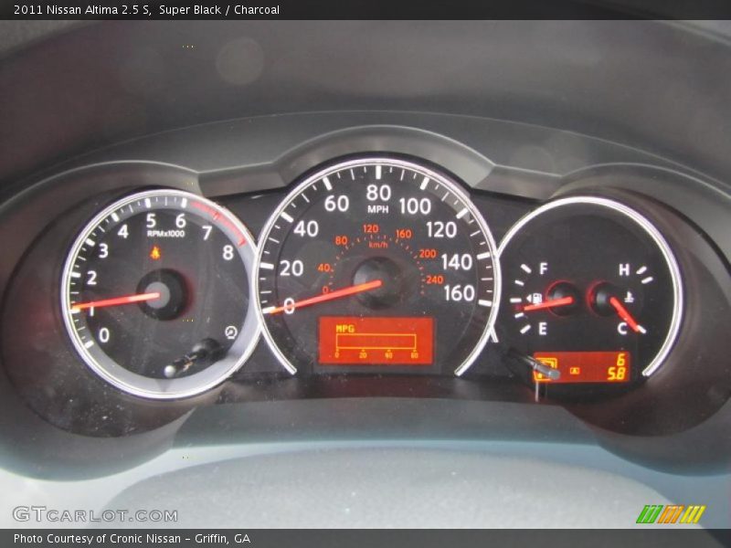 Super Black / Charcoal 2011 Nissan Altima 2.5 S