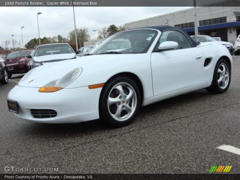 Glacier White / Metropol Blue 1999 Porsche Boxster