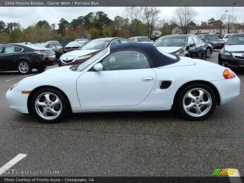Glacier White / Metropol Blue 1999 Porsche Boxster