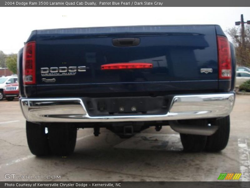 Patriot Blue Pearl / Dark Slate Gray 2004 Dodge Ram 3500 Laramie Quad Cab Dually