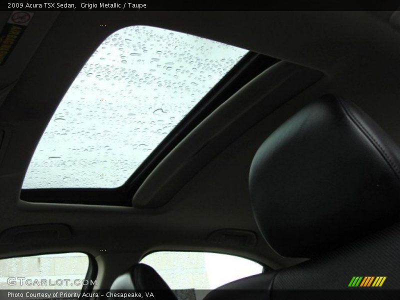 Grigio Metallic / Taupe 2009 Acura TSX Sedan