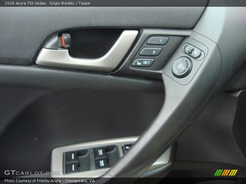 Grigio Metallic / Taupe 2009 Acura TSX Sedan
