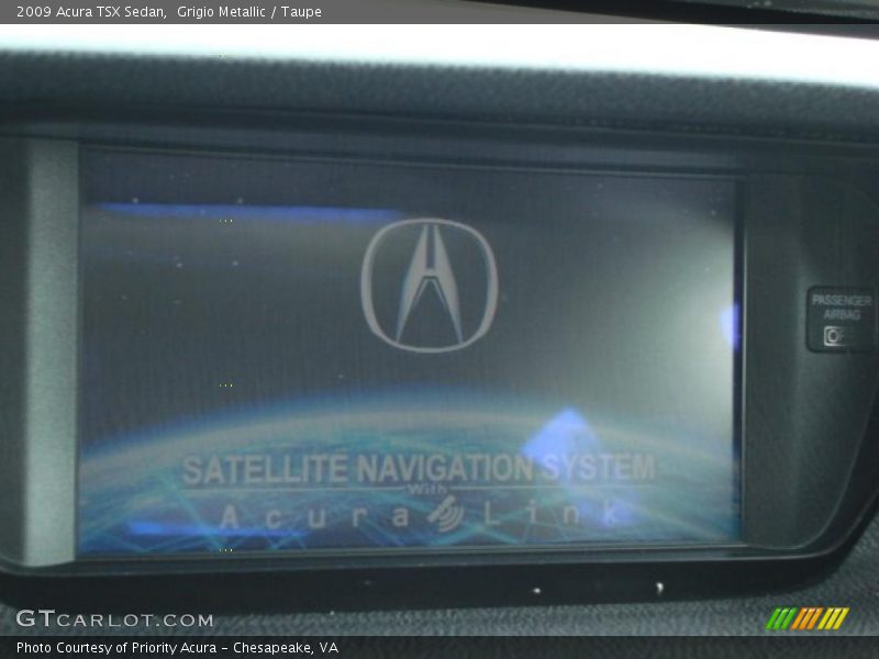 Grigio Metallic / Taupe 2009 Acura TSX Sedan