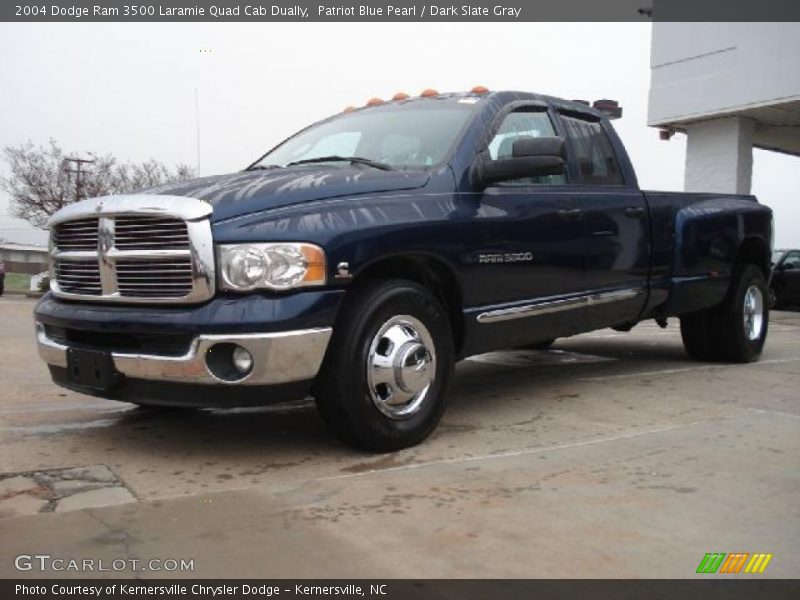 Front 3/4 View of 2004 Ram 3500 Laramie Quad Cab Dually