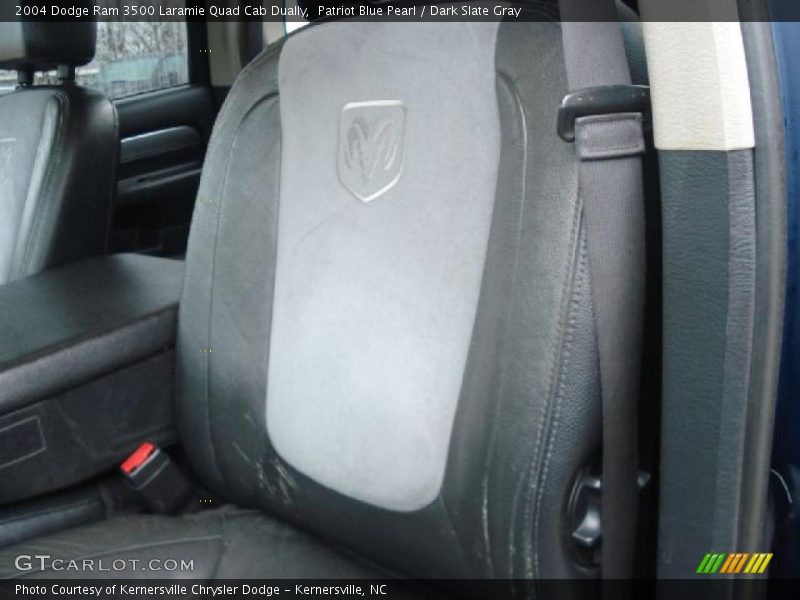 Patriot Blue Pearl / Dark Slate Gray 2004 Dodge Ram 3500 Laramie Quad Cab Dually