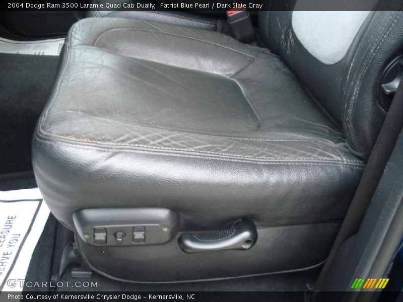 Patriot Blue Pearl / Dark Slate Gray 2004 Dodge Ram 3500 Laramie Quad Cab Dually