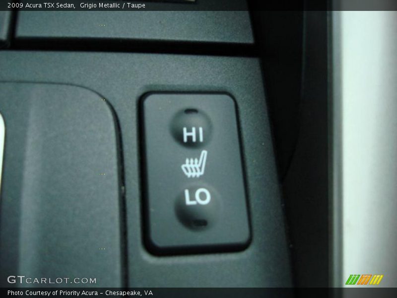 Grigio Metallic / Taupe 2009 Acura TSX Sedan