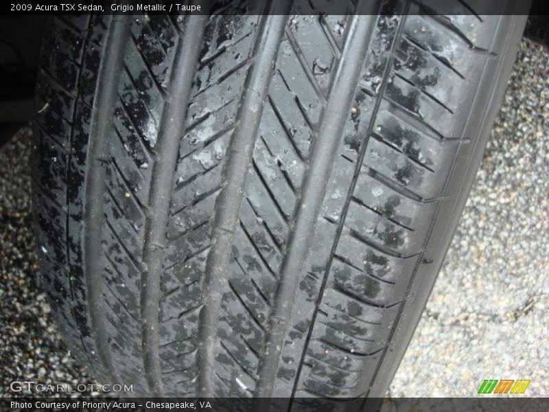 Grigio Metallic / Taupe 2009 Acura TSX Sedan