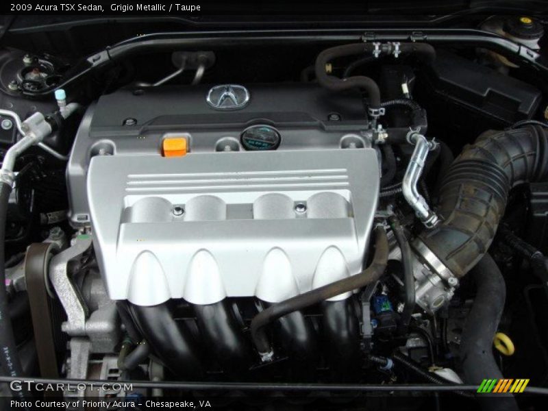 Grigio Metallic / Taupe 2009 Acura TSX Sedan