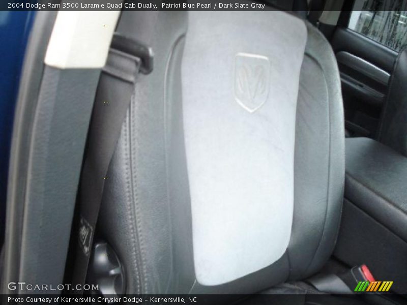 Patriot Blue Pearl / Dark Slate Gray 2004 Dodge Ram 3500 Laramie Quad Cab Dually