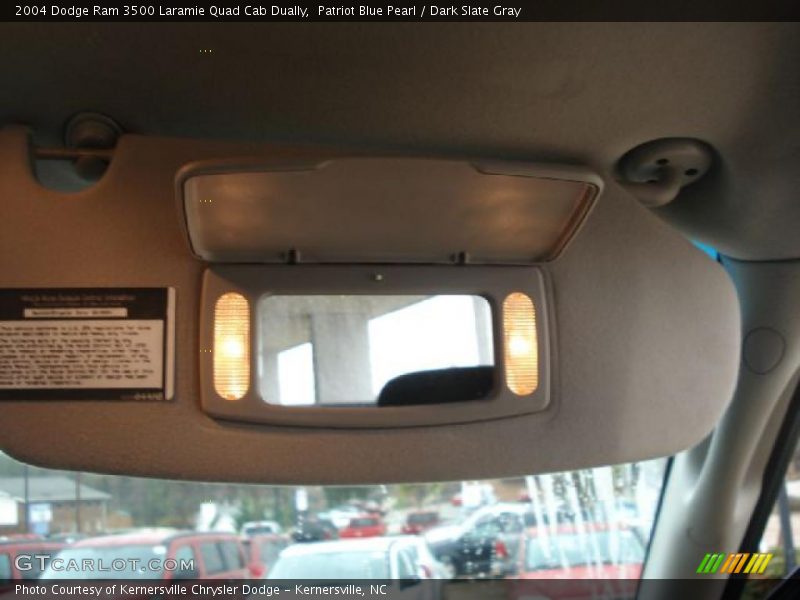 Patriot Blue Pearl / Dark Slate Gray 2004 Dodge Ram 3500 Laramie Quad Cab Dually