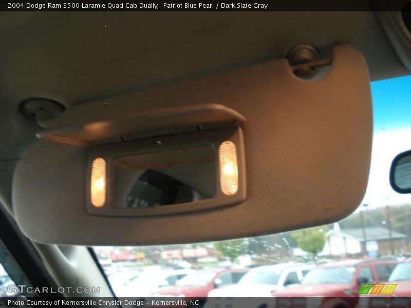 Patriot Blue Pearl / Dark Slate Gray 2004 Dodge Ram 3500 Laramie Quad Cab Dually