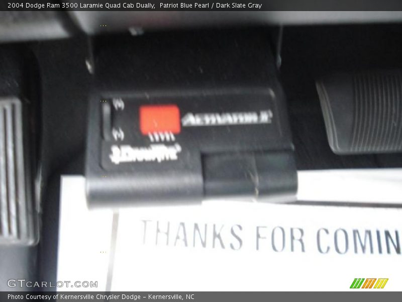 Patriot Blue Pearl / Dark Slate Gray 2004 Dodge Ram 3500 Laramie Quad Cab Dually