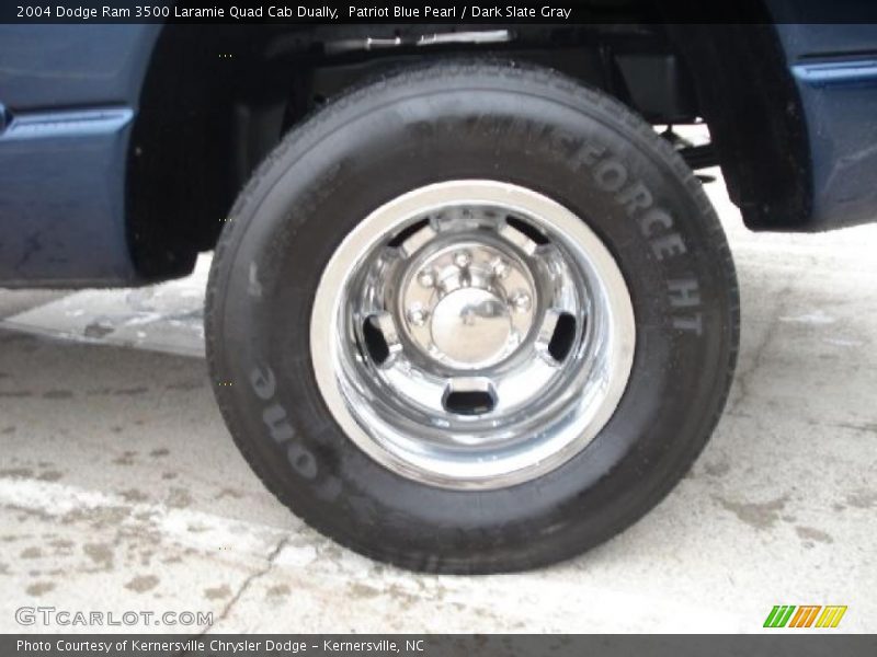 Patriot Blue Pearl / Dark Slate Gray 2004 Dodge Ram 3500 Laramie Quad Cab Dually