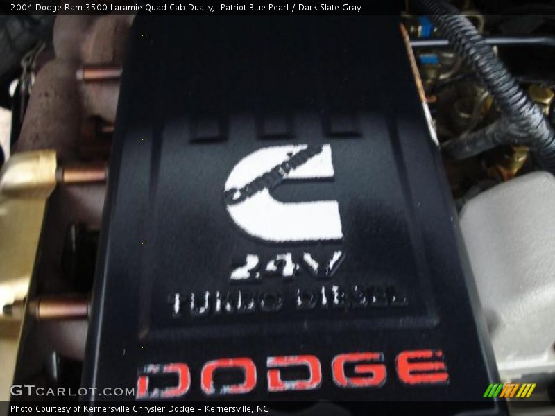  2004 Ram 3500 Laramie Quad Cab Dually Engine - 5.9 Liter OHV 24-Valve Cummins Turbo Diesel Inline 6 Cylinder