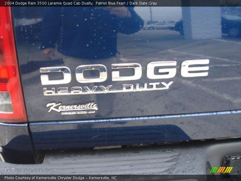 Patriot Blue Pearl / Dark Slate Gray 2004 Dodge Ram 3500 Laramie Quad Cab Dually