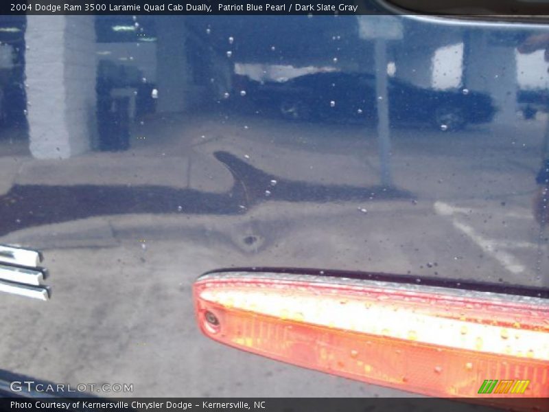 Patriot Blue Pearl / Dark Slate Gray 2004 Dodge Ram 3500 Laramie Quad Cab Dually