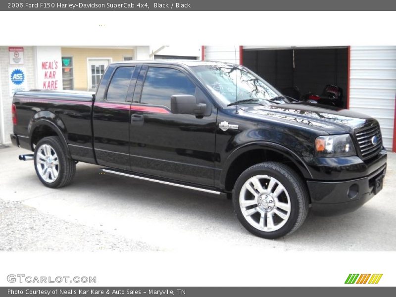 Black / Black 2006 Ford F150 Harley-Davidson SuperCab 4x4