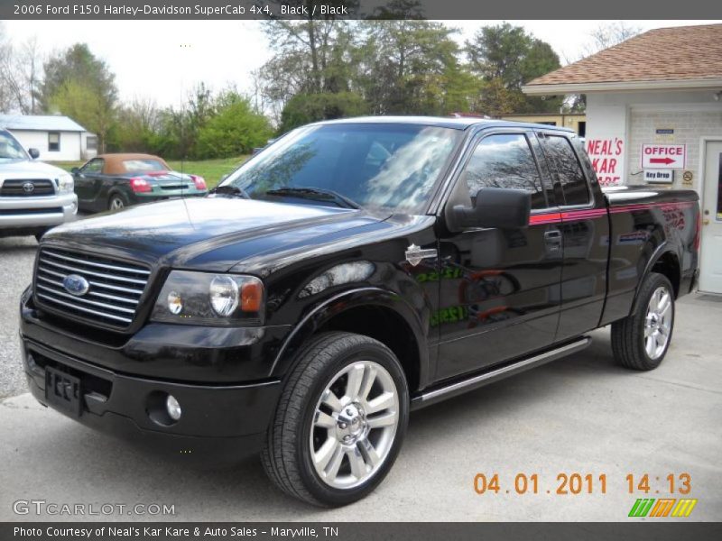 Black / Black 2006 Ford F150 Harley-Davidson SuperCab 4x4