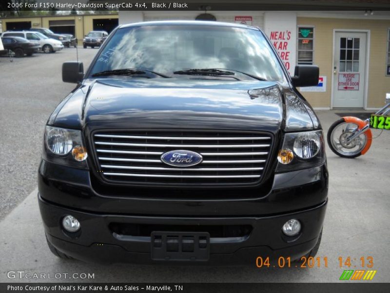 Black / Black 2006 Ford F150 Harley-Davidson SuperCab 4x4