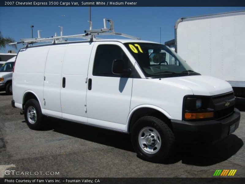Summit White / Medium Pewter 2007 Chevrolet Express 3500 Cargo Van