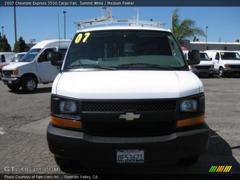 Summit White / Medium Pewter 2007 Chevrolet Express 3500 Cargo Van