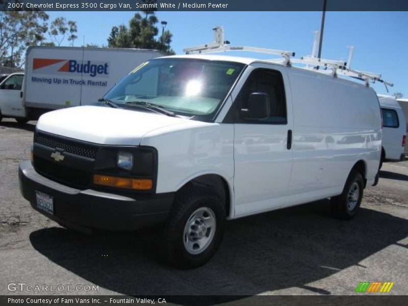 Summit White / Medium Pewter 2007 Chevrolet Express 3500 Cargo Van