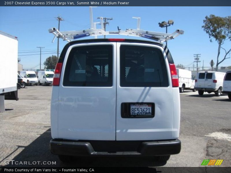 Summit White / Medium Pewter 2007 Chevrolet Express 3500 Cargo Van