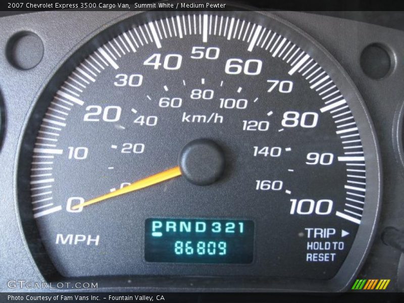 Summit White / Medium Pewter 2007 Chevrolet Express 3500 Cargo Van