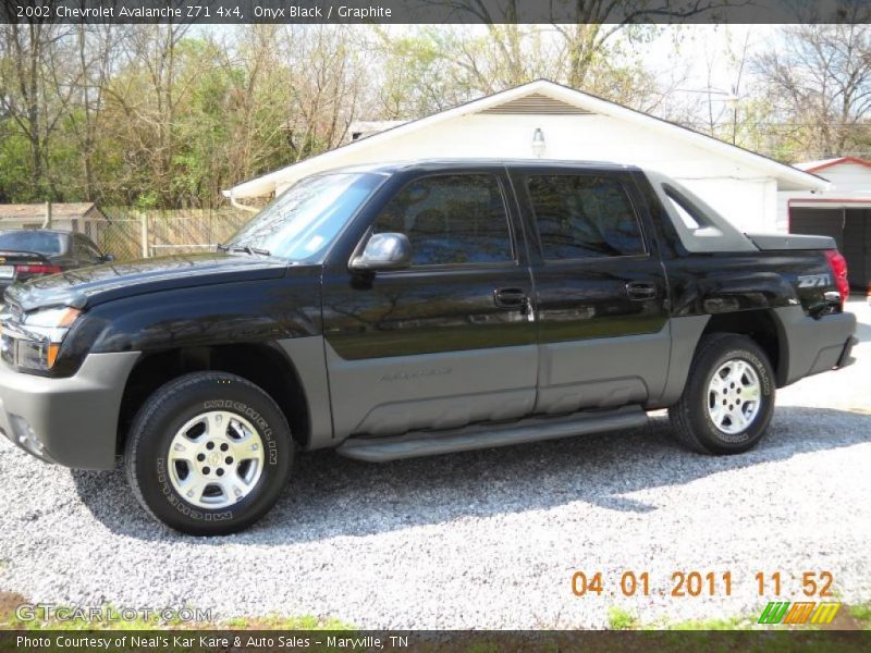 Onyx Black / Graphite 2002 Chevrolet Avalanche Z71 4x4