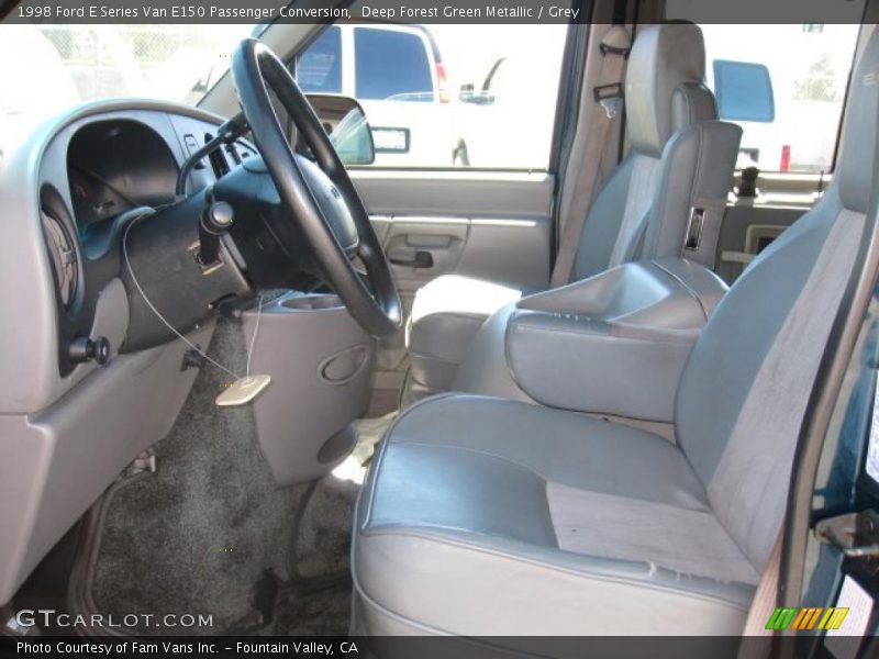 Deep Forest Green Metallic / Grey 1998 Ford E Series Van E150 Passenger Conversion