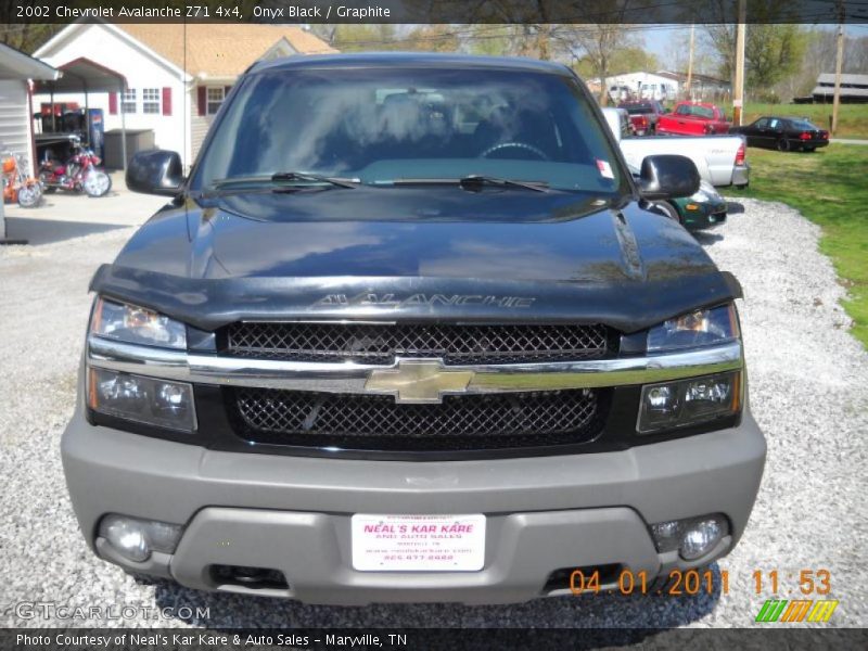 Onyx Black / Graphite 2002 Chevrolet Avalanche Z71 4x4