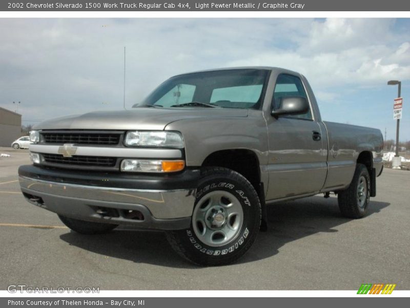Front 3/4 View of 2002 Silverado 1500 Work Truck Regular Cab 4x4