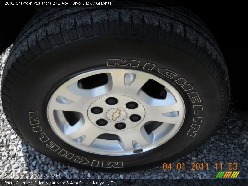 Onyx Black / Graphite 2002 Chevrolet Avalanche Z71 4x4