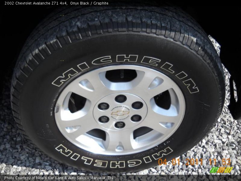 Onyx Black / Graphite 2002 Chevrolet Avalanche Z71 4x4