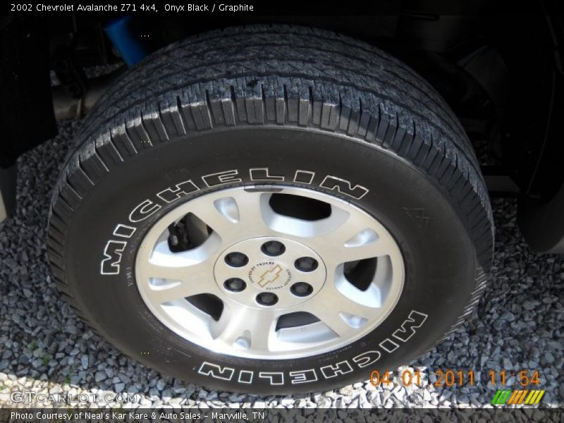 Onyx Black / Graphite 2002 Chevrolet Avalanche Z71 4x4