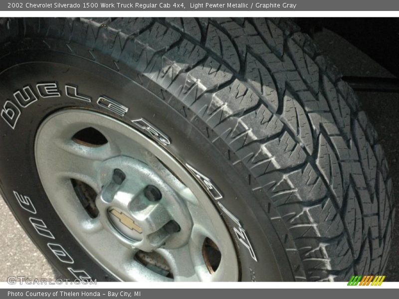 Light Pewter Metallic / Graphite Gray 2002 Chevrolet Silverado 1500 Work Truck Regular Cab 4x4