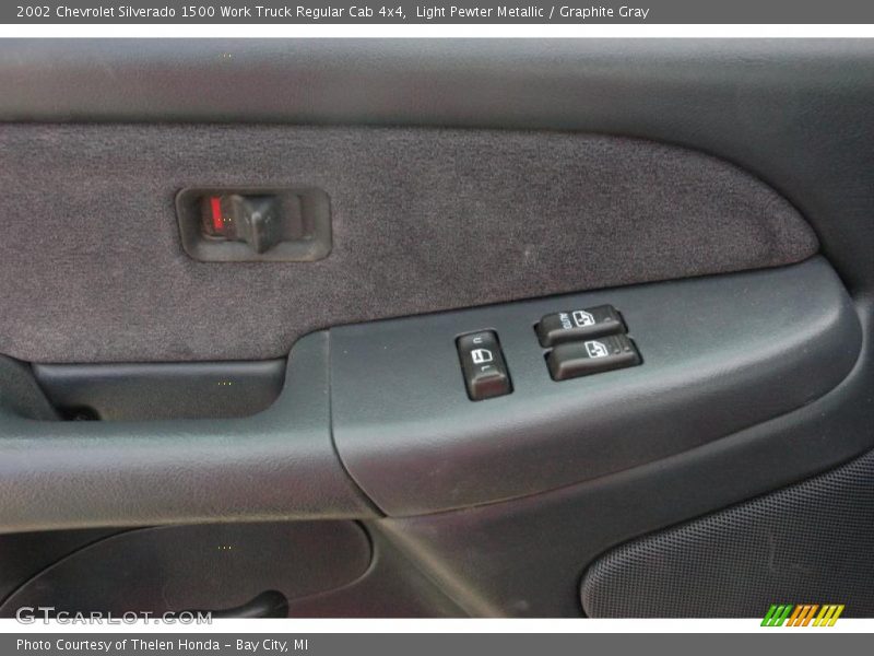 Light Pewter Metallic / Graphite Gray 2002 Chevrolet Silverado 1500 Work Truck Regular Cab 4x4