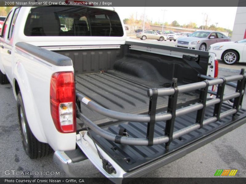 Avalanche White / Beige 2008 Nissan Frontier SE Crew Cab