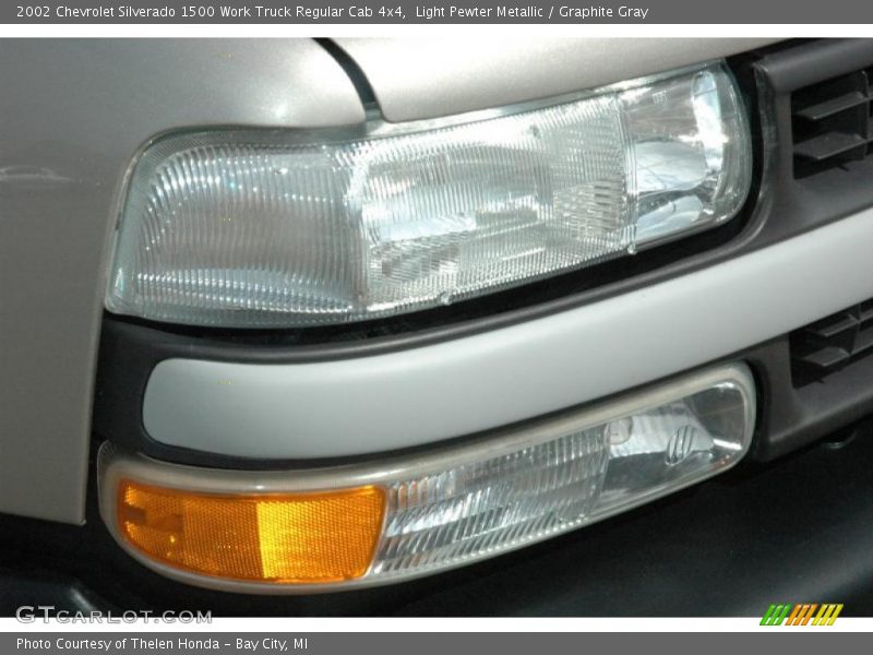 Light Pewter Metallic / Graphite Gray 2002 Chevrolet Silverado 1500 Work Truck Regular Cab 4x4