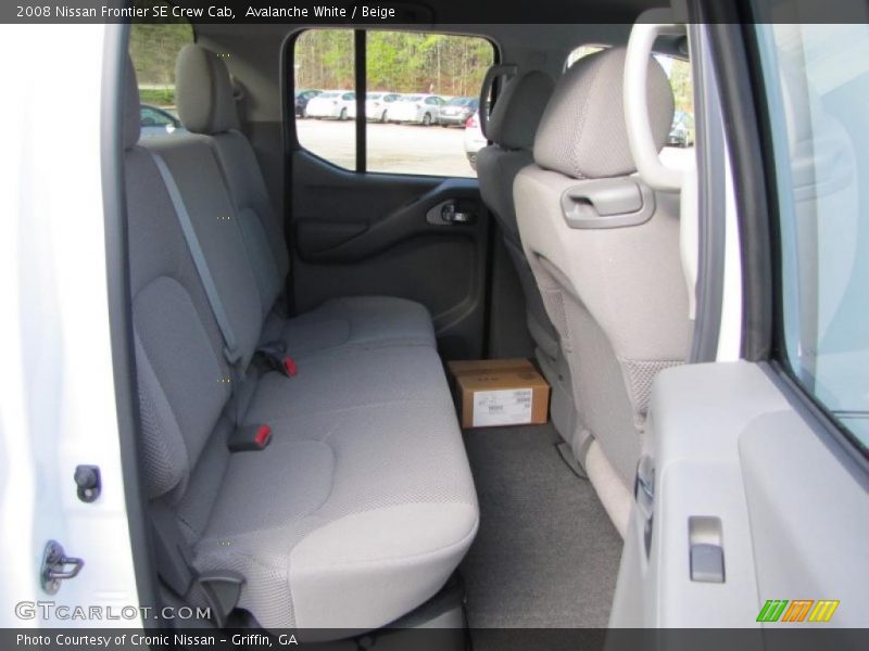 Avalanche White / Beige 2008 Nissan Frontier SE Crew Cab